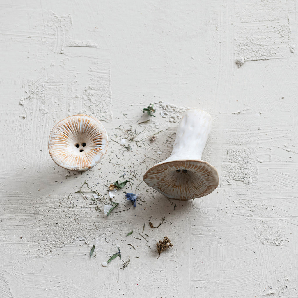 Stoneware Mushroom Incense Holder