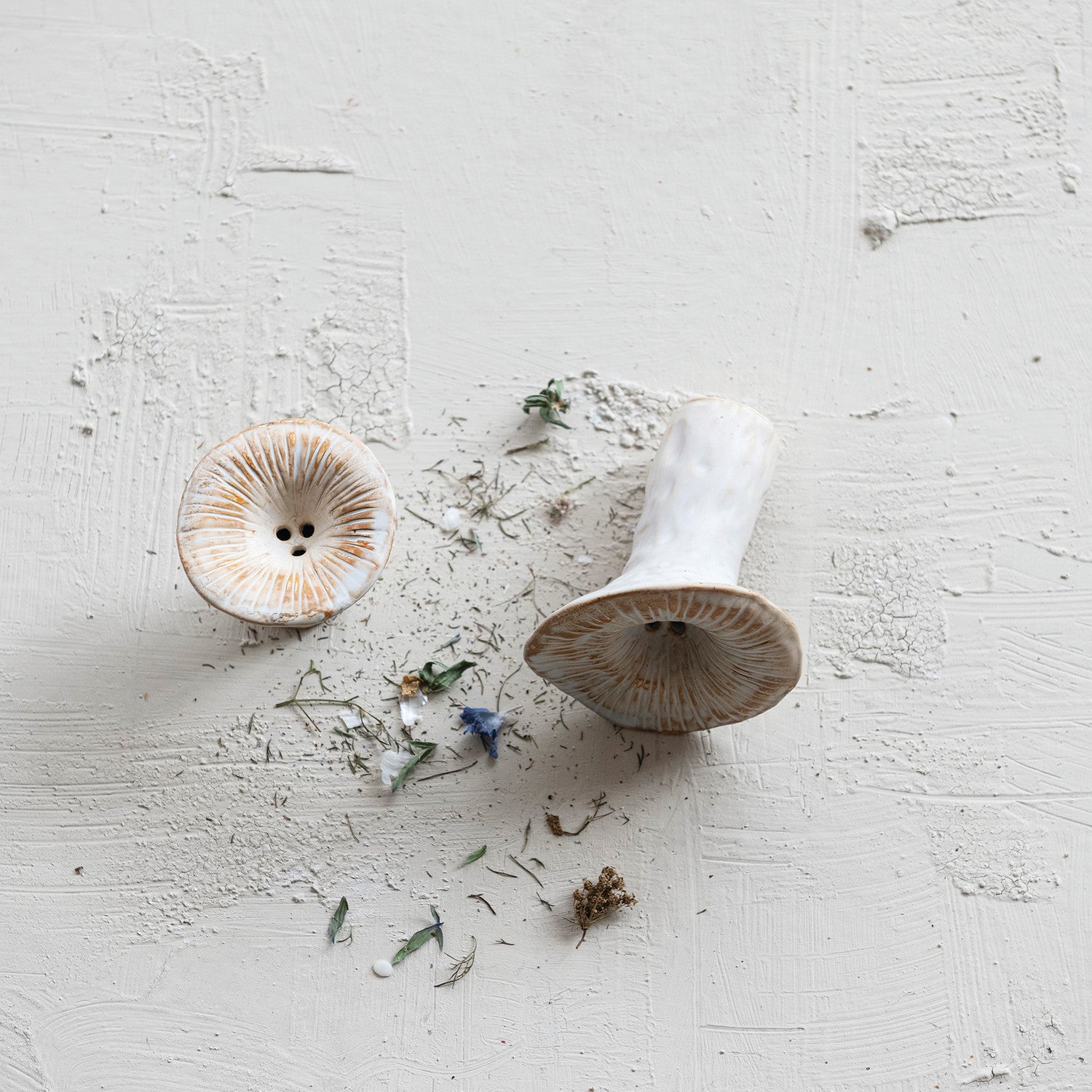 Stoneware Mushroom Incense Holder