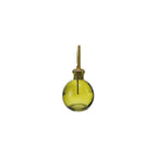 4 oz. Glass Bitters Bottle w/ Metal Stopper, Olive Color & Gold Finish