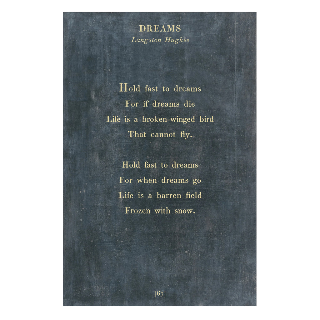 Dreams Art Print - Poetry Collection