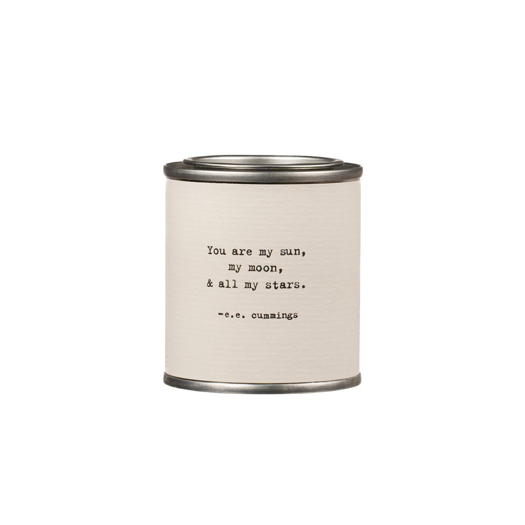 Shine Candle - You are my sun, my moon, and all my stars - e.e. Cummings