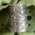 Dogwood Tube Stamped Bandana Slide - Silver
