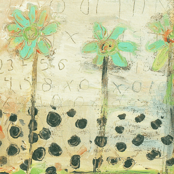 Blue Flowers Art Print