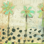 Blue Flowers Art Print