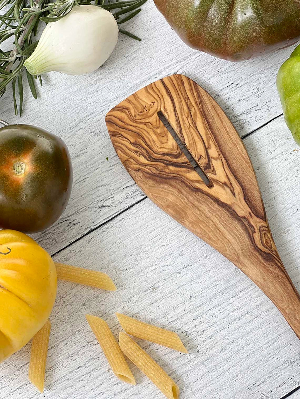 Olive Wood Saute Spatula 12"