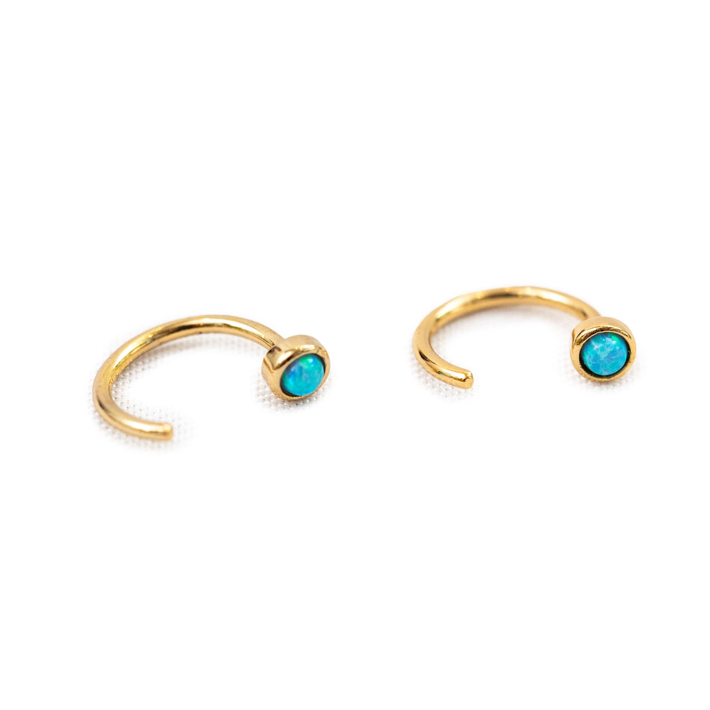 Half Circle Huggie Earrings