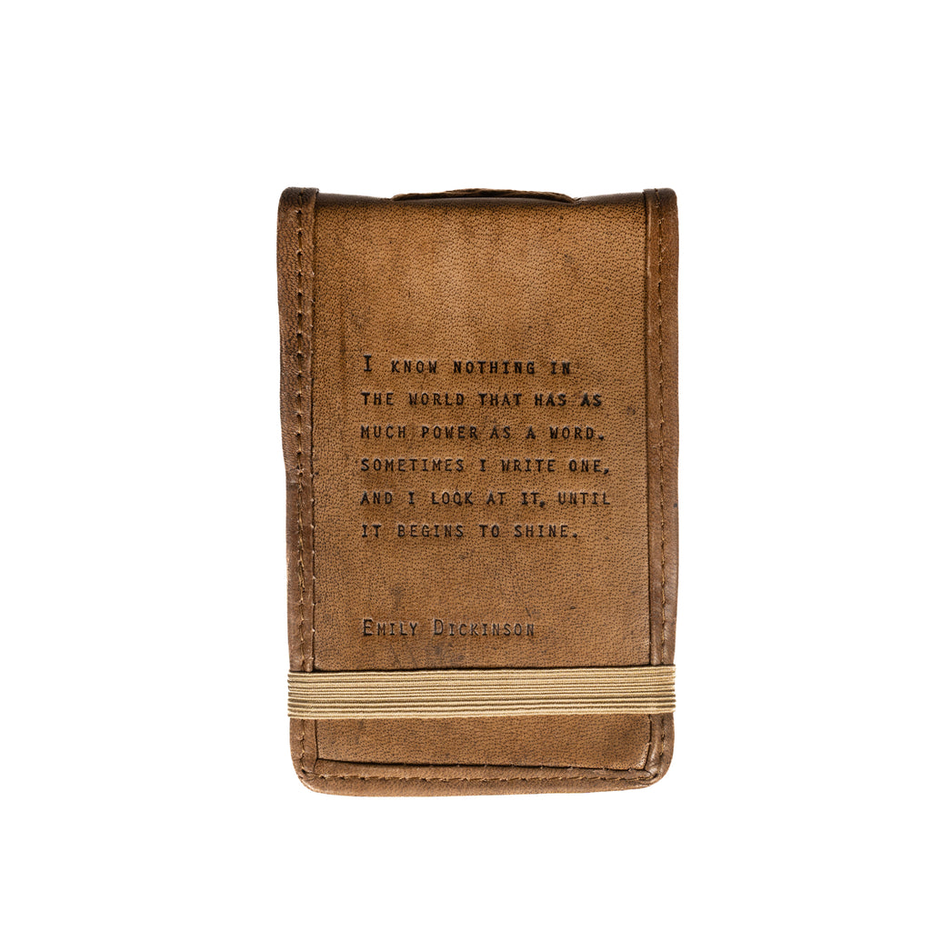 ***It Begins to Shine Mini Signature Leather Journal