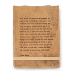 It's Never Too Late Signature Leather Journal - Maple