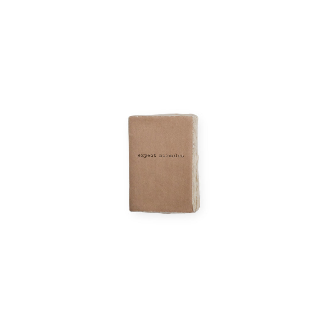 Expect Miracles Small Deckled Edge Notebook - Clay