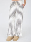 Striped Cotton Drawstring Pant