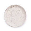 Ribbed Ceramic Speckled Plate