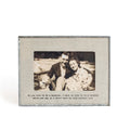 "If You Live To Be A Hundred" Zinc Linen  Frame 6"x4" Horizontal
