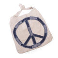 ***Stitched Peace Sign Messenger Bag 21.5" x 18.5"