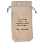 Fitness Is My Passion Wine Bag