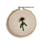 White Flower Small Embroidery Hoop Collection - 4”