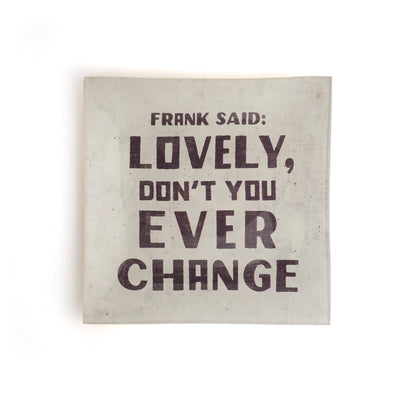 Small Square Rock & Roll Decoupage Plate