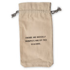 Friends are Therapists Wine Bag