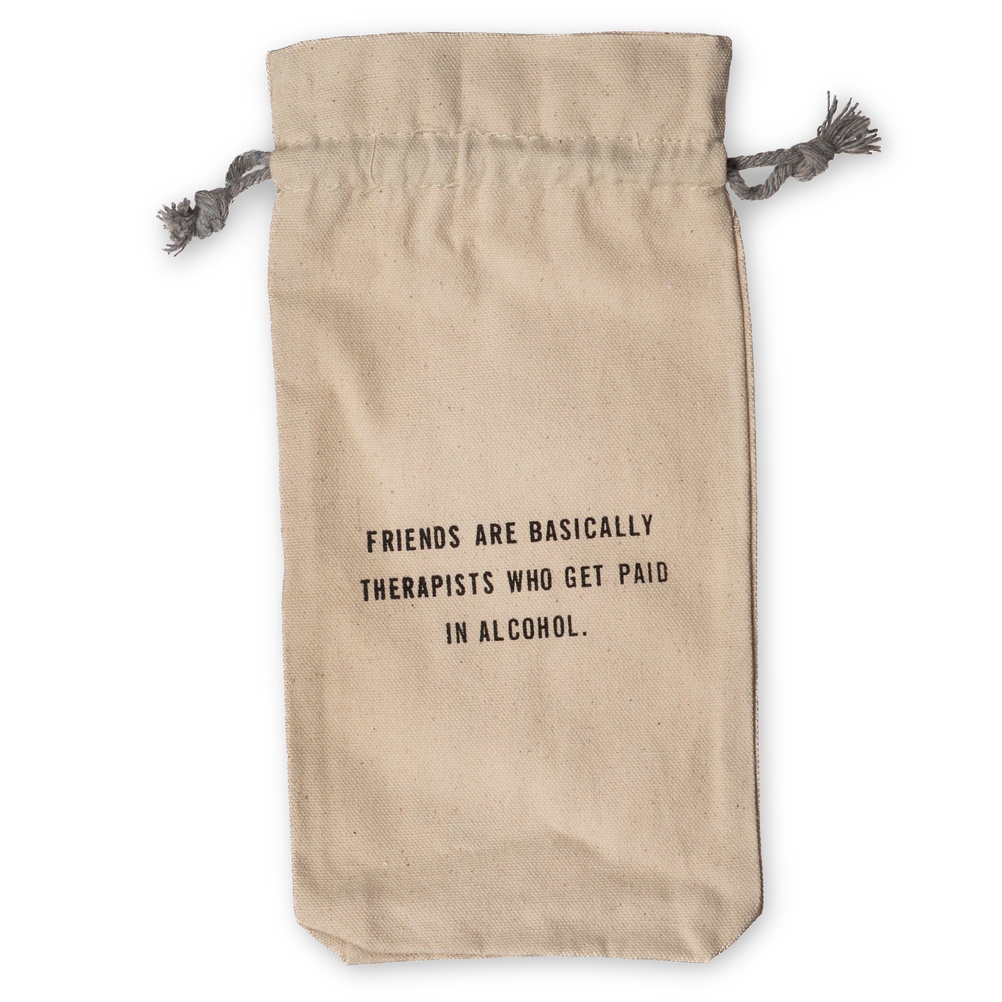 Friends are Therapists Wine Bag