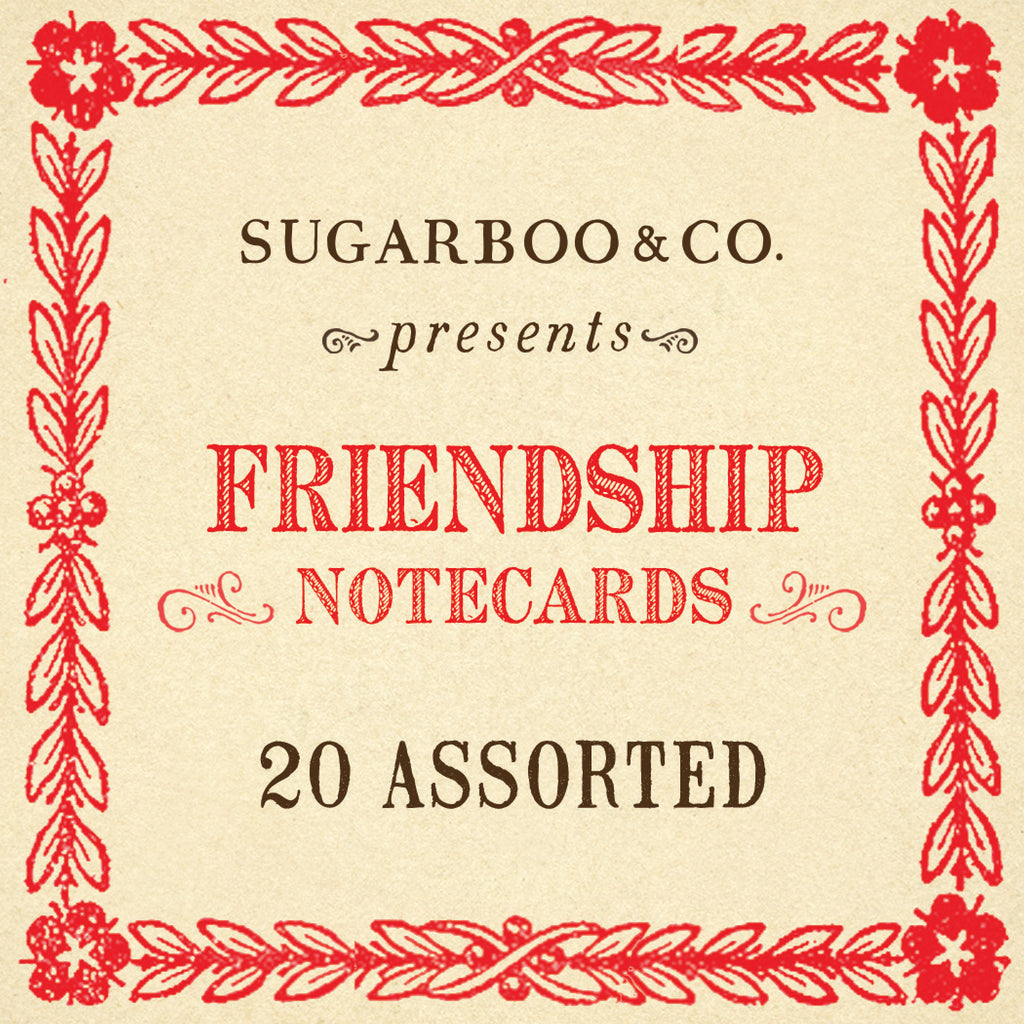 Friendship Notecards - Assorted Set of 20