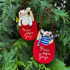 Girl Fries Before Guys Ornament - Felt Festive Fry Collection