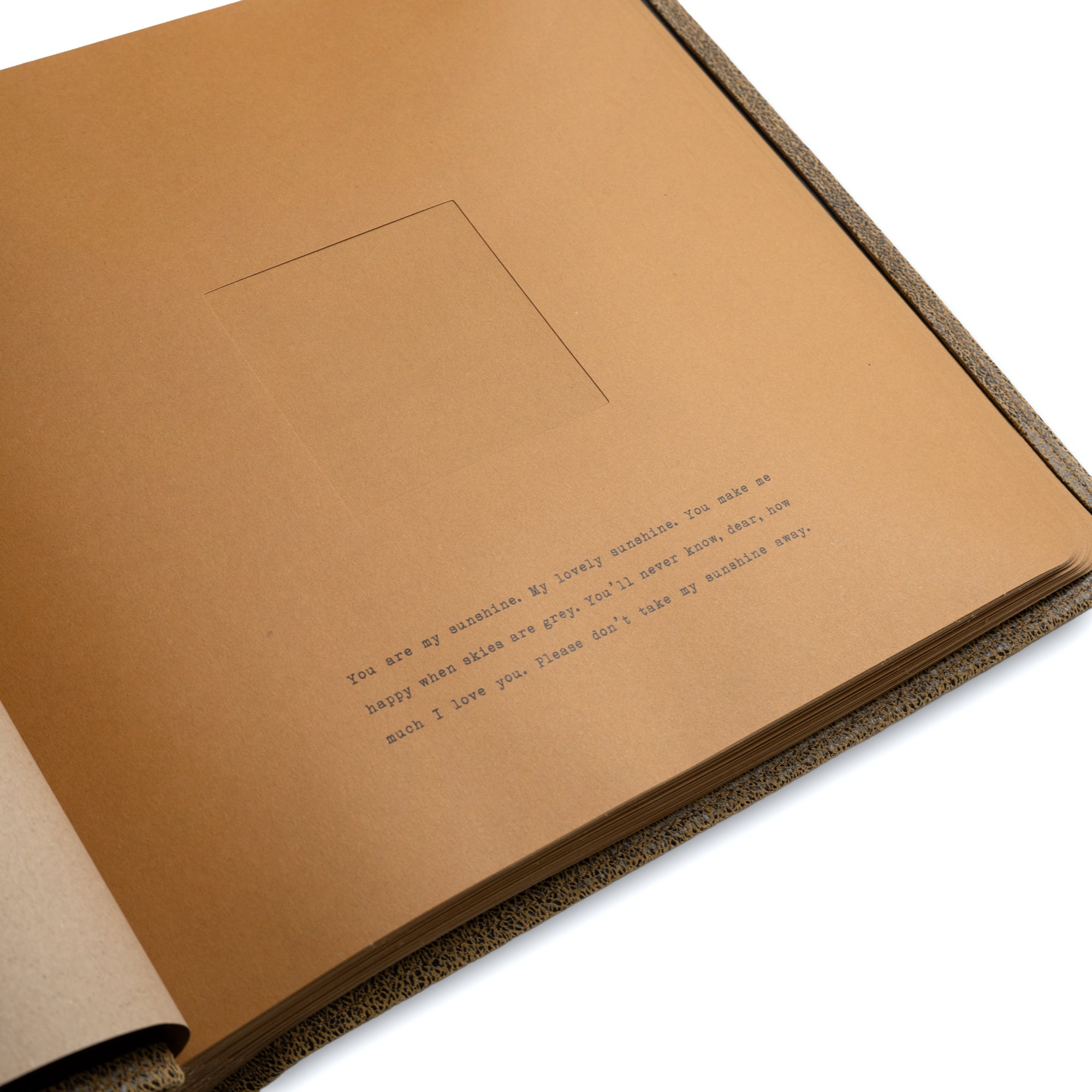 For the Ones I Love - Leather Photo Keeper