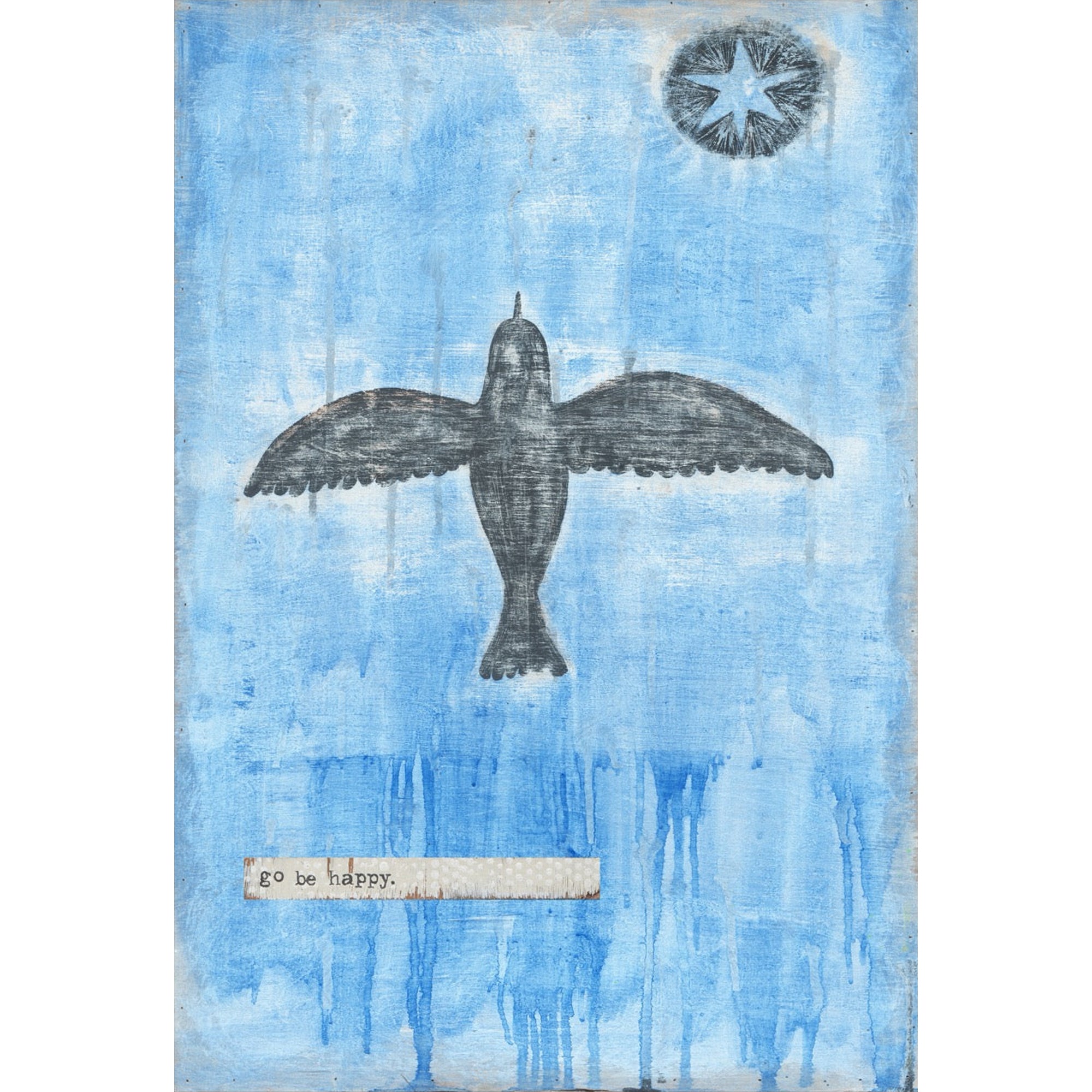 Go Be Happy - Art Print