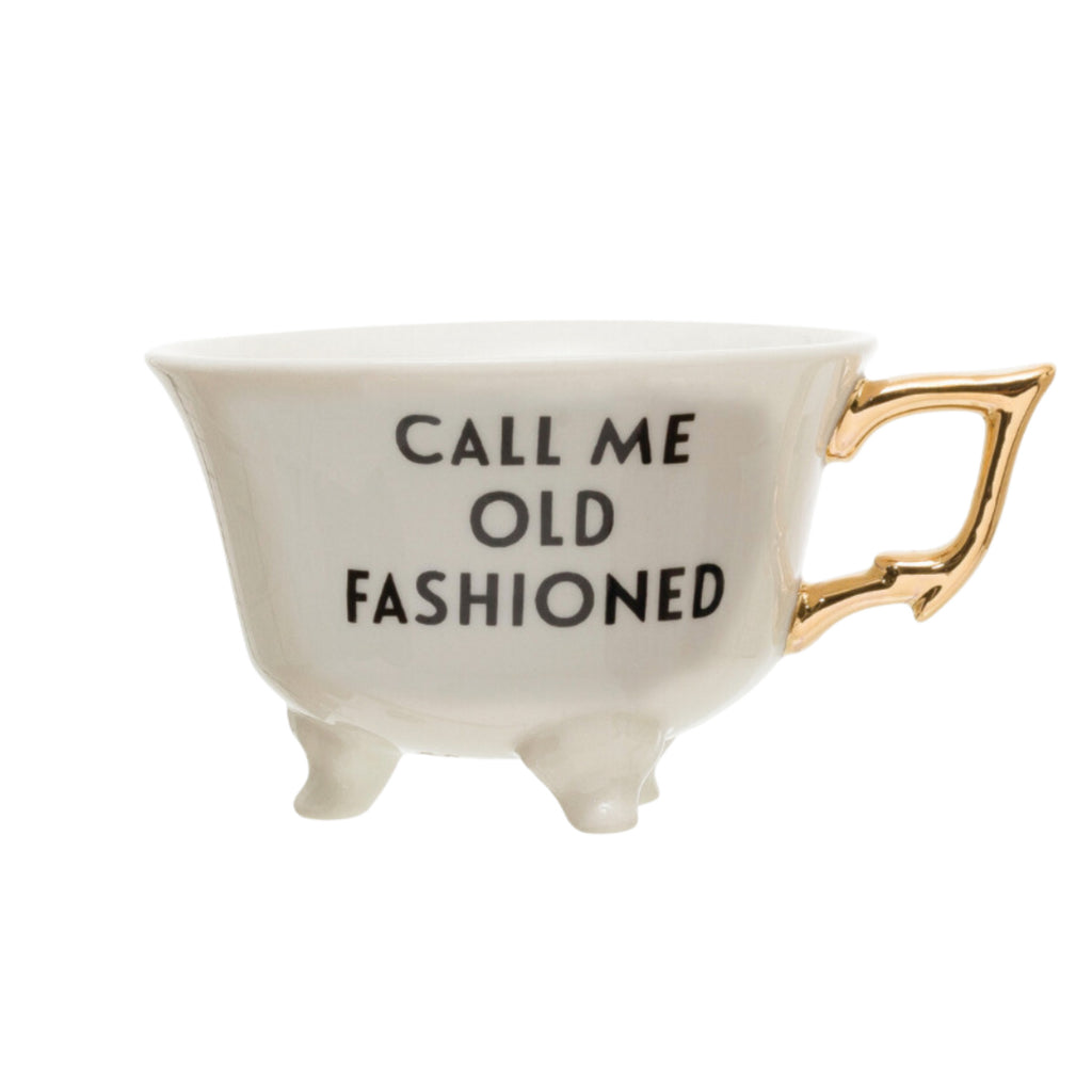 White Stoneware Footed Teacup 2nd Edition