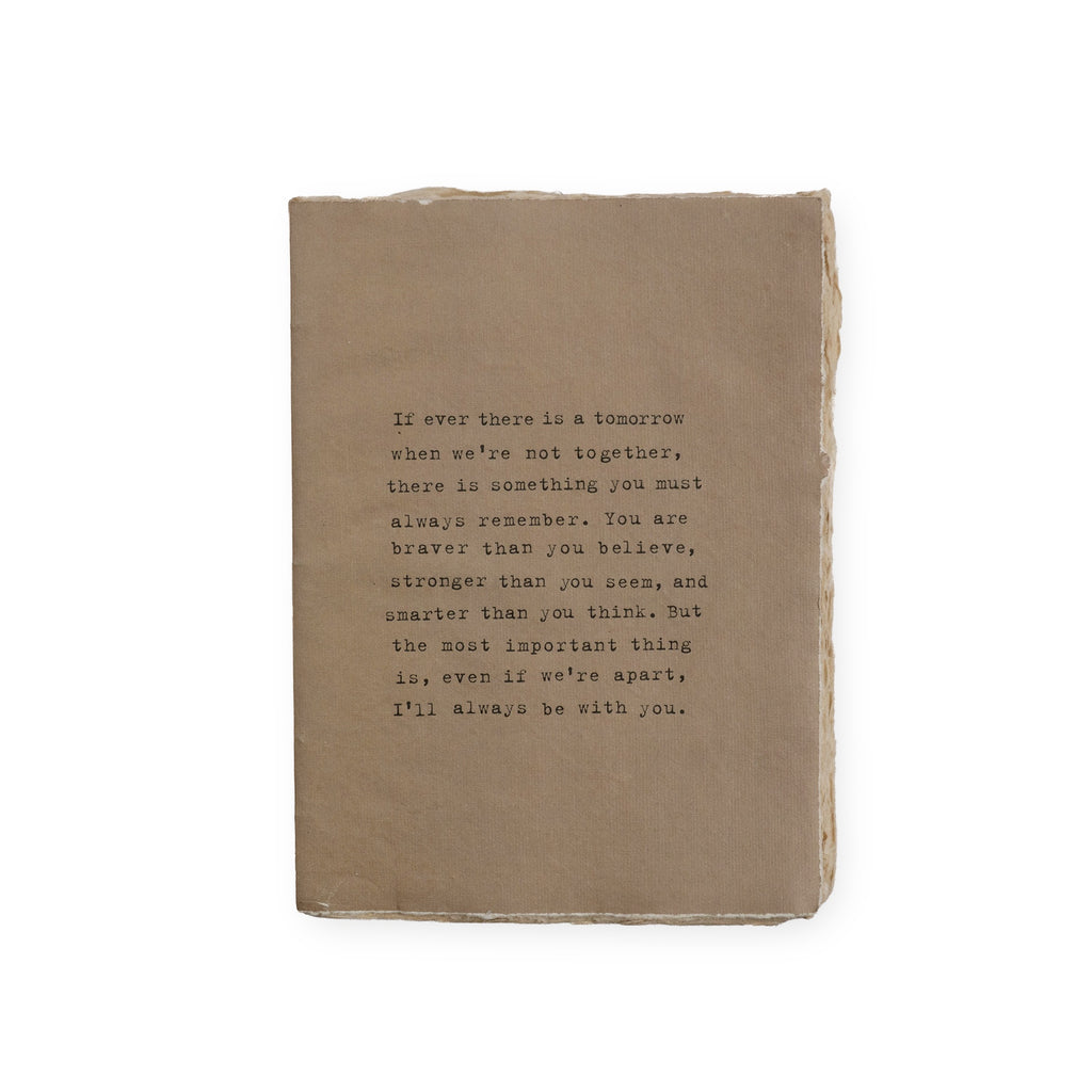 Large Deckled Edge Notebook