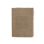 Large Deckled Edge Notebook