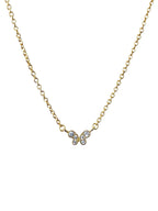 Gold Plated Baby  Butterfly Necklace