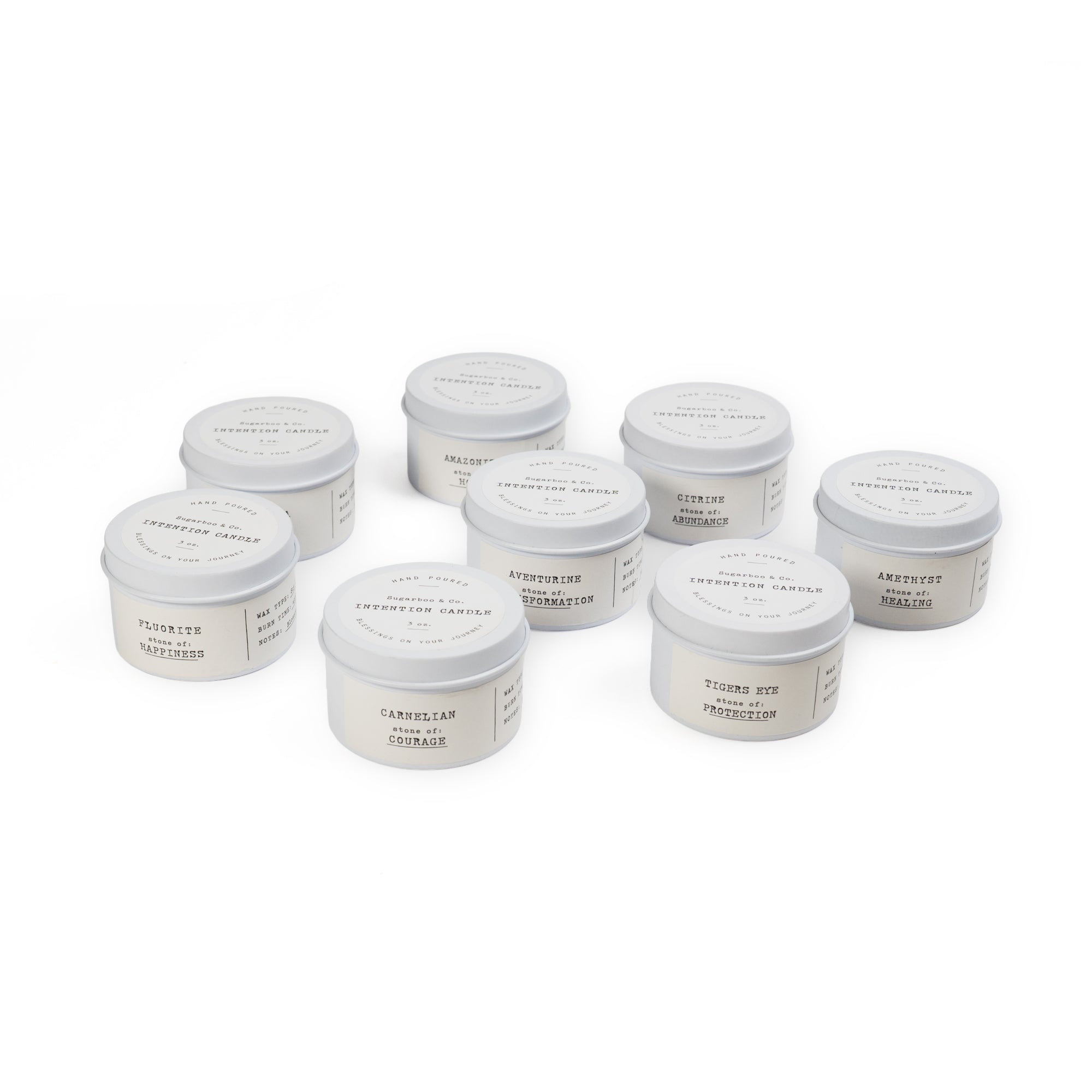 Mini Intention Crystal Candles