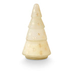 Frosted Star Glass Tree Candle