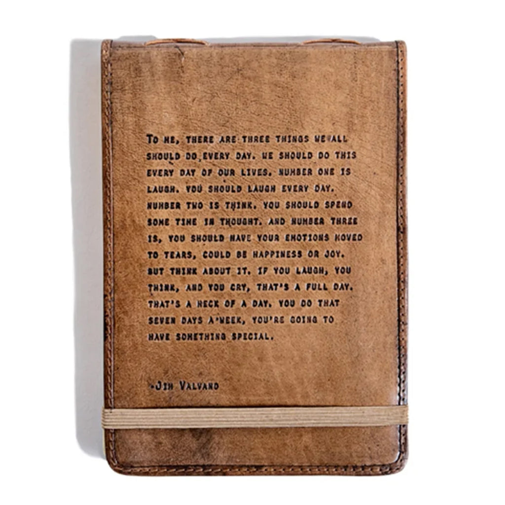 Laugh Think Cry Signature Leather Journal - Maple