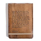 Laugh Think Cry Signature Leather Journal - Maple