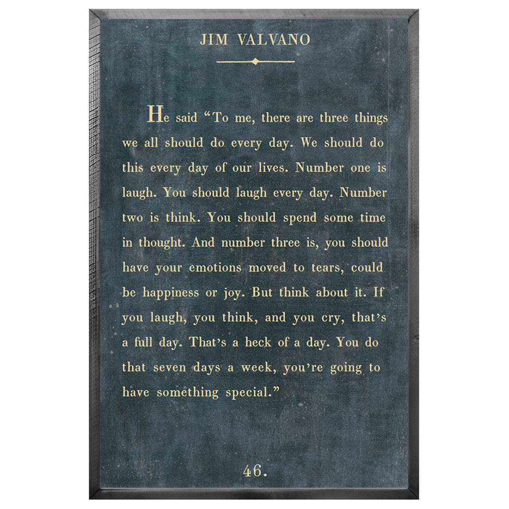 Jim Valvano - Book Collection (Grey Wood) - Art Print