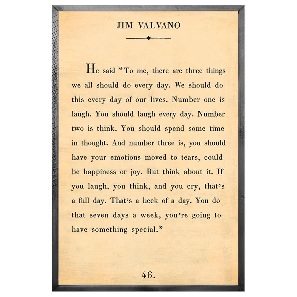Jim Valvano - Book Collection (Grey Wood) - Art Print