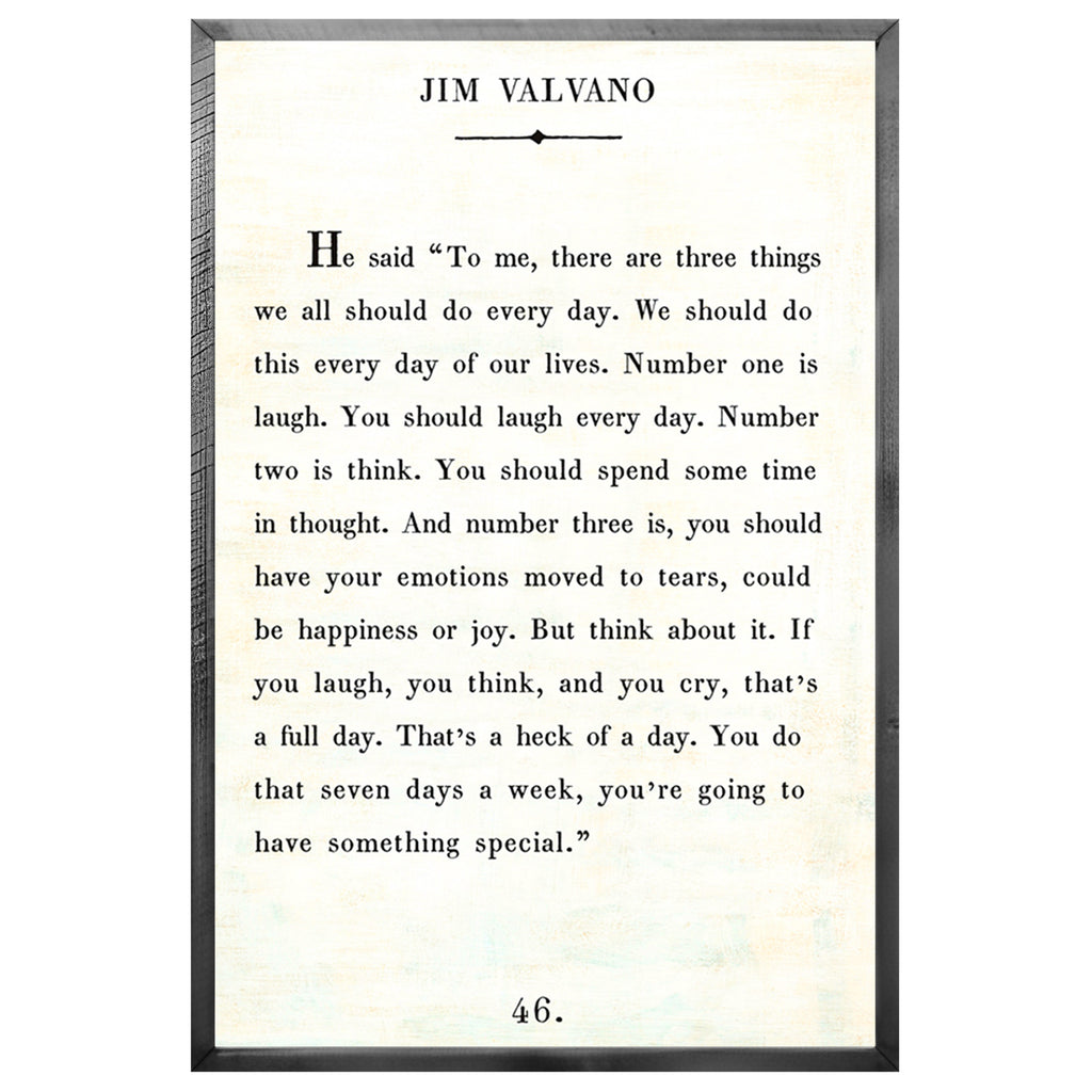 Jim Valvano - Book Collection (Grey Wood) - Art Print