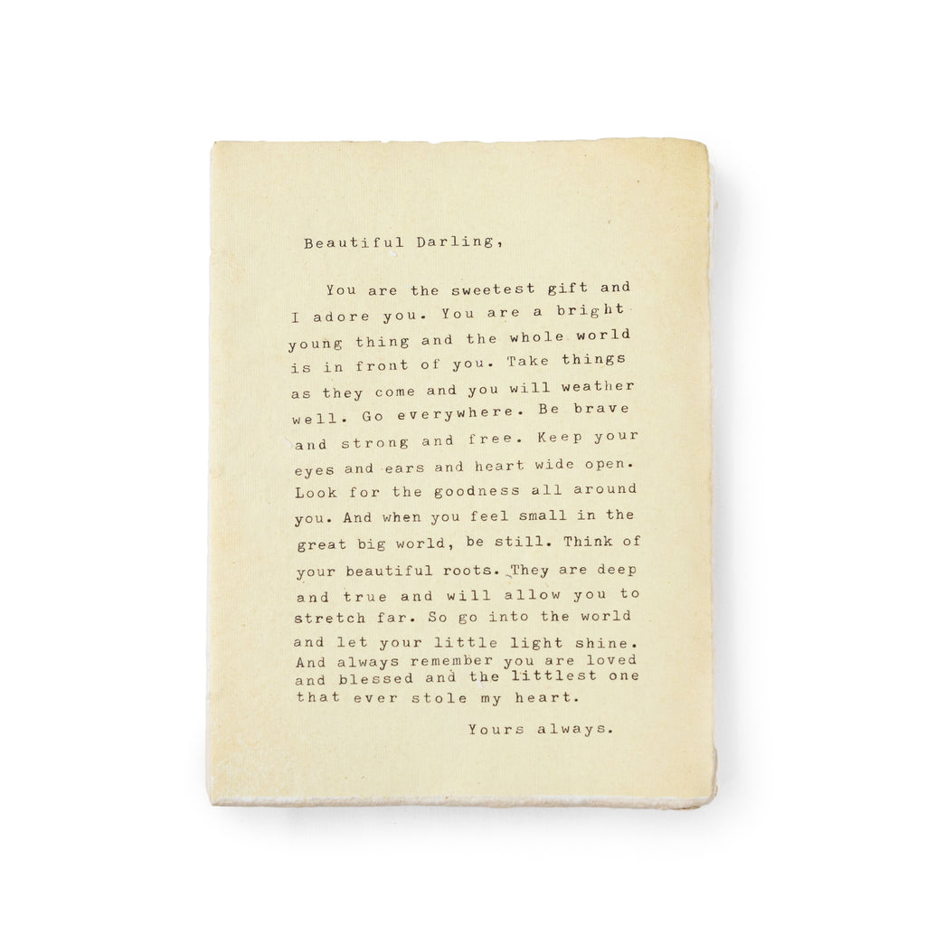 Large Deckled Edge Notebook