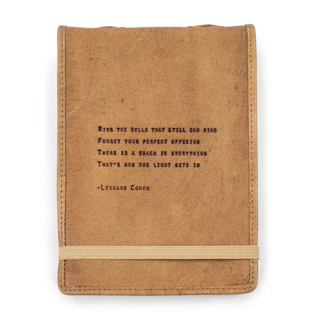 ***Ring The Bells Signature Leather Journal - Maple