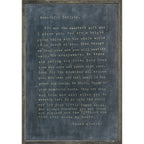 Letter For Sophie Art Print in Charcoal - Grey Wood