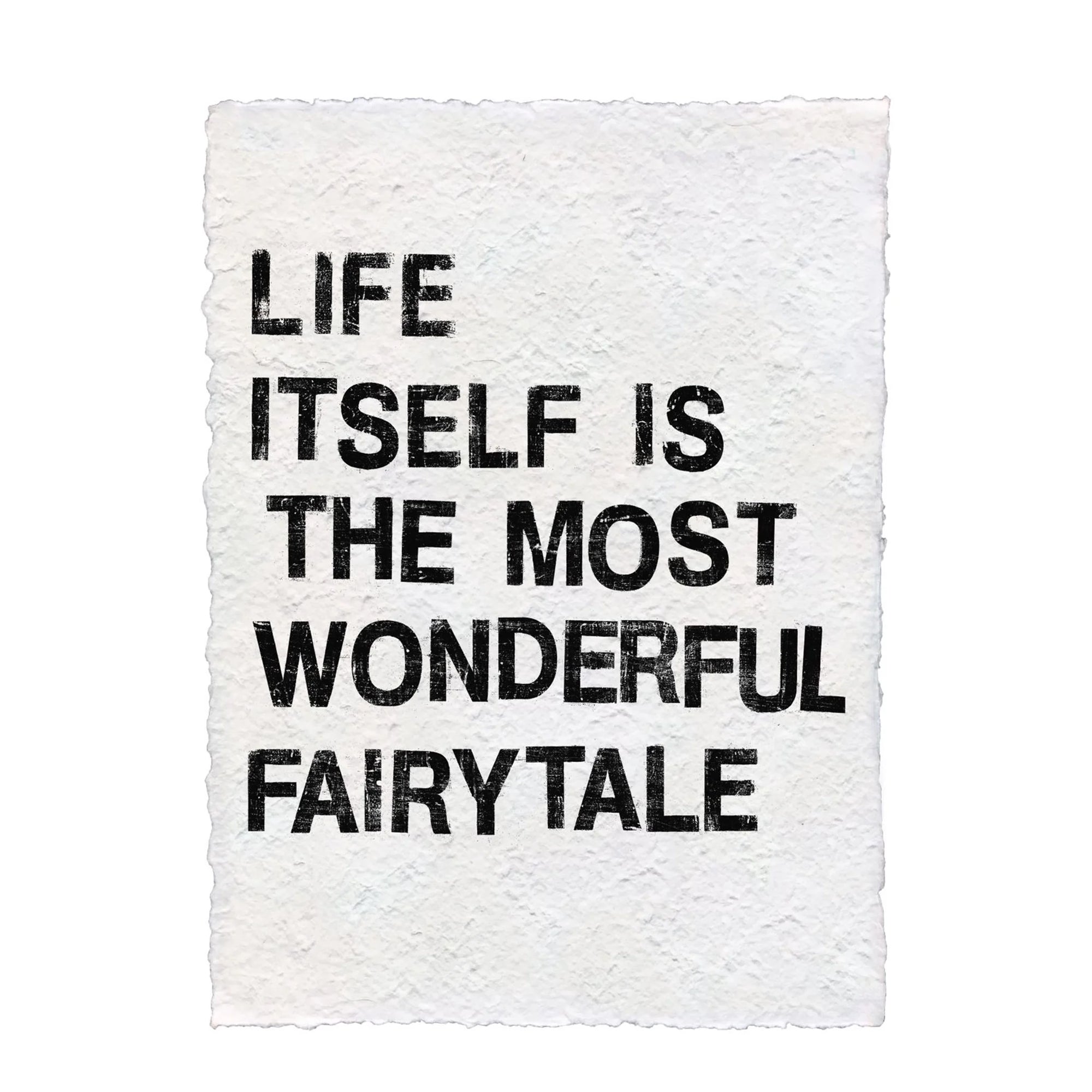 ***Fairytale by Hans Christian Anderson Handmade Paper Print