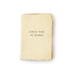 ***Little Book Of Dreams Mini Deckled Edge Notebook