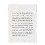Handmade Paper Print - May Today There Be Peace Within - 12”x16