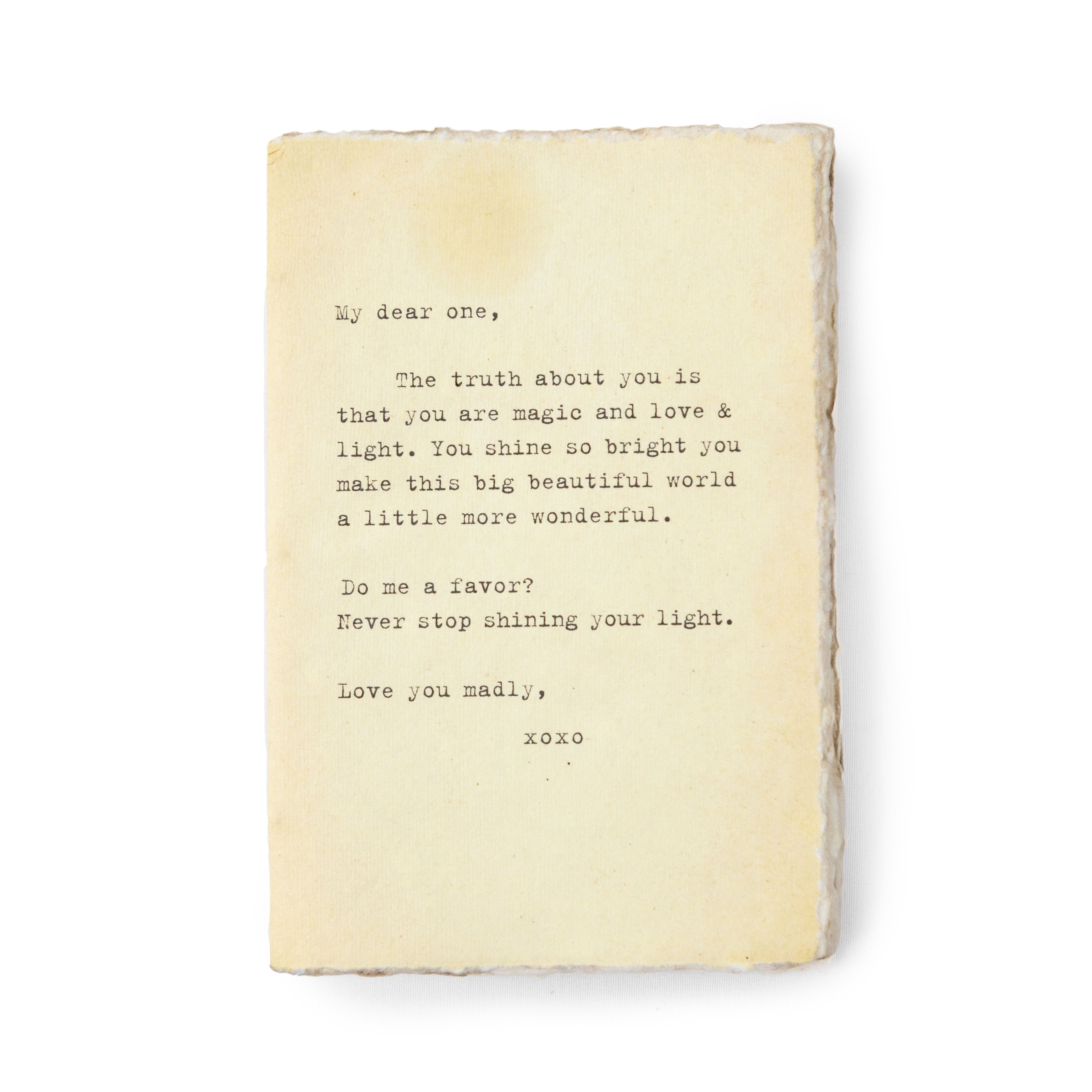 Deckled Edge Notebook - Medium