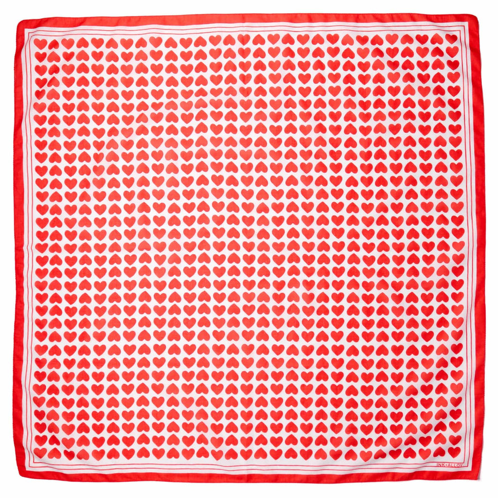 Olivia Heart Print Scarf