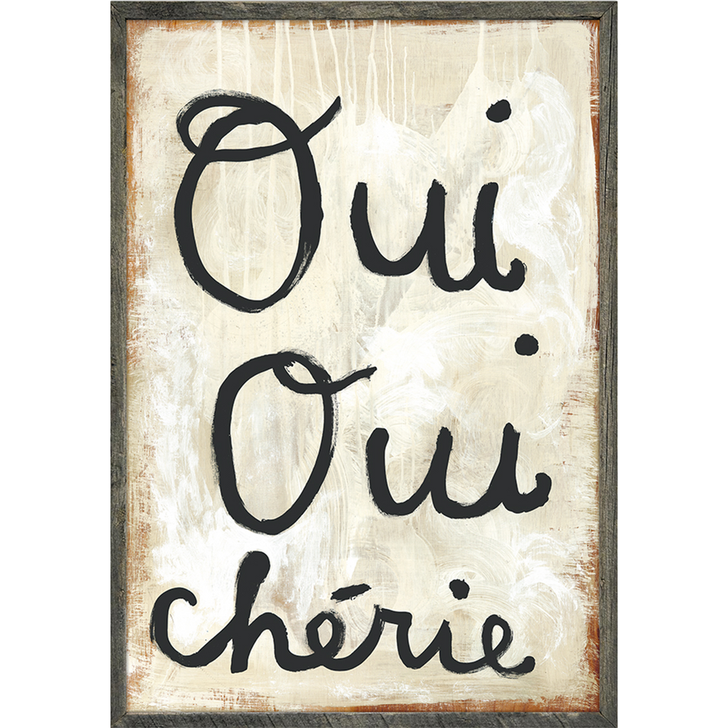 Oui Oui Chérie Art Print