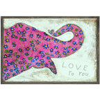 Pink Elephant Art Print