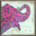 Pink Elephant Art Print
