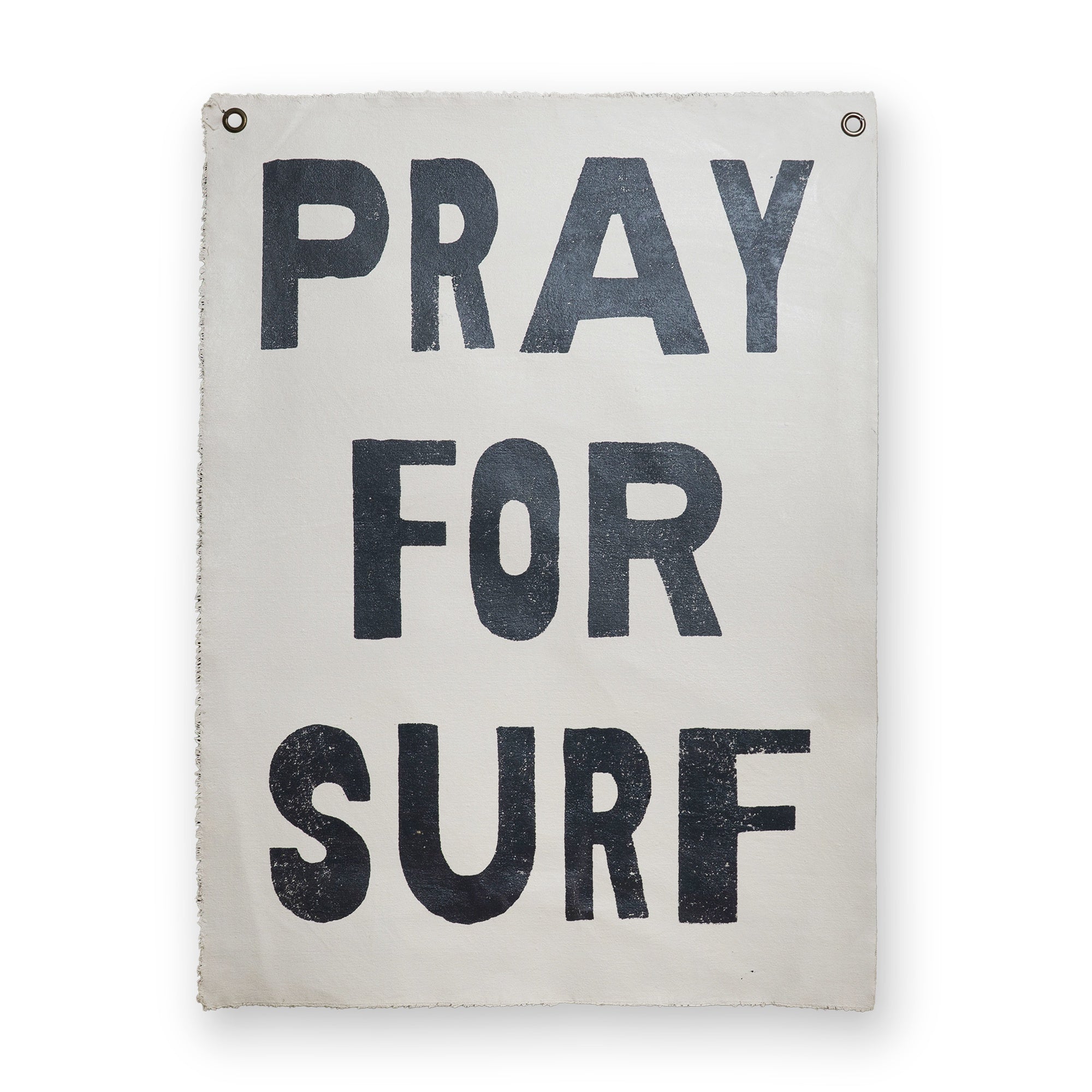 Pray For Surf Hand Painted Wall Hanging - 25"x37"