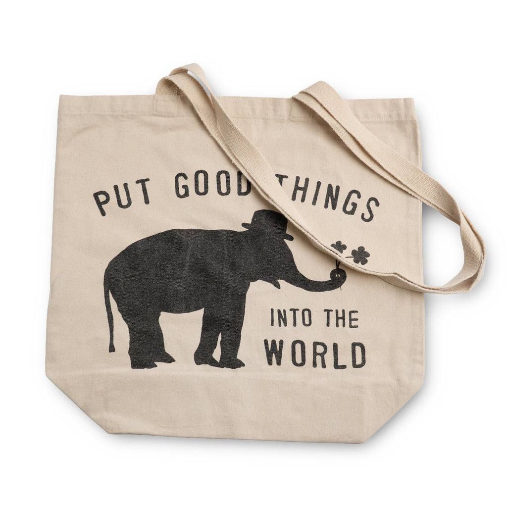 Good Things Elephant Canvas Tote